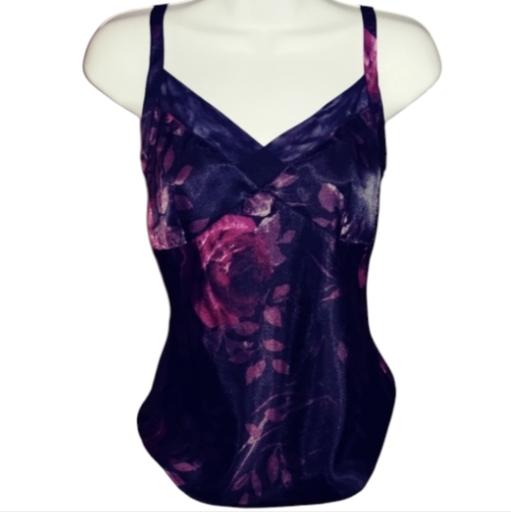 George Satin Floral Cami - Picture 3 of 6